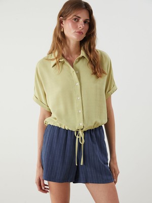 Lc Waikiki Yeni Sezon Dokulu Armürlü Kadın Gömlek