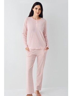 Daniska 9080-X Kadın Uzun Kol Pijama Takım