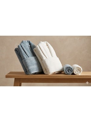 Özdilek Allure Koyu Mint-Krem Aile Seti