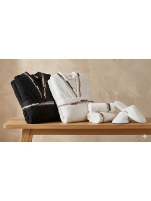 Özdilek Estılo Koyu Gri-Krem Aile Seti