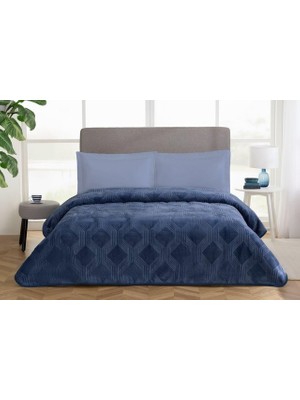 Özdilek Battaniye Trendy Art Deco Cın.mavi Tek Kişilik