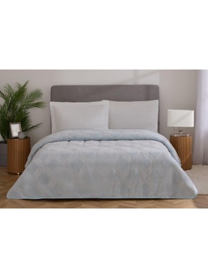 Özdilek Battaniye Trendy Art Deco Buz.mavi Çift Kişilik