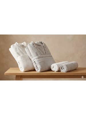 Özdilek Foglıa Beyaz-Yeşil Aıle Seti Nakışlı-2