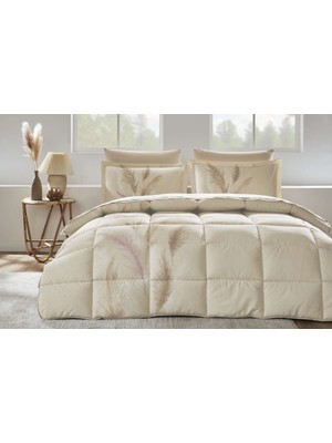 Özdilek Uyku Seti Ranforce Çift Kişilik  Krem Mıscanthus