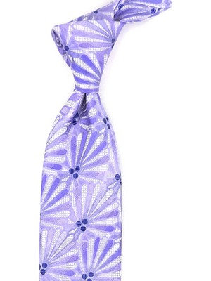 Kravatkolik Baracca Style Lila Italyan Ipek Kravat İK2097