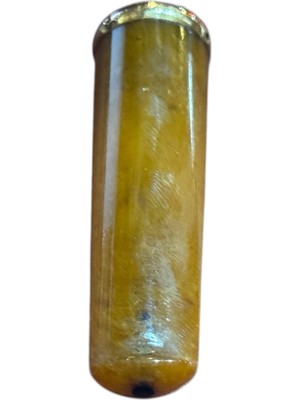 TT Altın Geçmeli Kehribar Ağızlık - 6 cm Boyunda