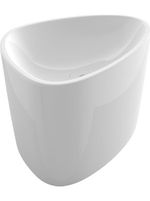 Bocchı Bocchi Etna Tezgahüstü Monoblok Lavabo Parlak Beyaz 1162-001-0125