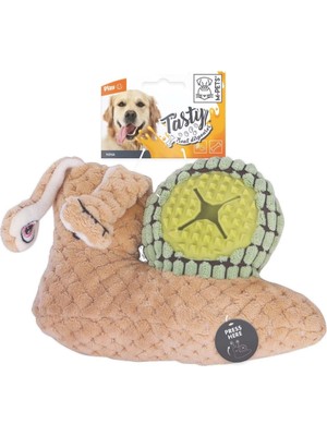 M-Pets Snail Nina Ödül Hazneli Peluş Köpek Oyuncağı 23.5X15 cm