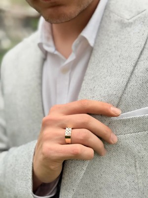 Yener Mücevher Sirius Altın Erkek Yüzük