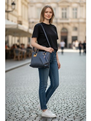 Yigitemirbags Cape Town Askılı Lacivert Kadın Omuz Çantası