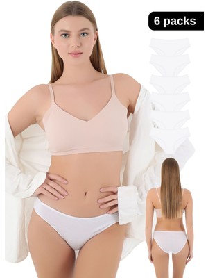 Merry Secret’s Kadın Külot Likralı Penye 6'lı Premium Paket