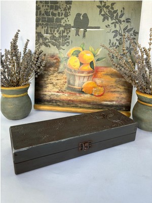 UltraMint Ahşap Organizer Takı Kutusu, Bıçak ve Saat Düzenleyici, Hediye Kutusu