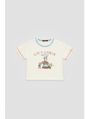 GB Baby Bg Store Erkek Bebek Ekru Tshirt