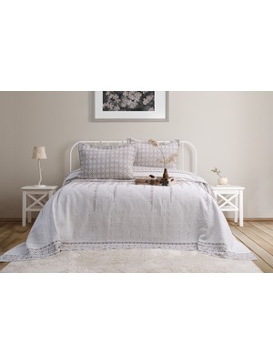 Calantha Home Collection Marin 3 Parça Çift Kişilik Pike Takımı Ekru 240 x 260 cm