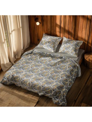Cotton Collection Tek Kişilik Nevresim Takımı Halka