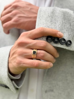 Yener Mücevher Valor Altın Erkek Yüzük