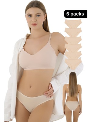 Merry Secret’s Kadın Külot Likralı Penye 6'lı Premium Paket