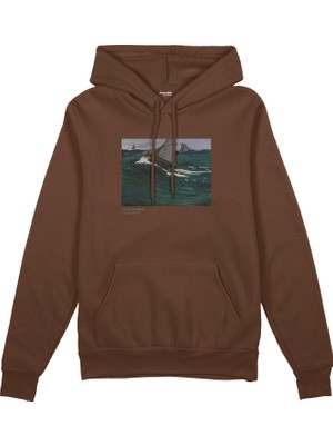 The Lucid Lab The Green Wave Oversize Hoodie - Kahverengi