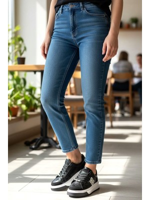 White Line Prens 163-1 Kadın Taşlı Günlük Sneaker Ayakkabı Siyah