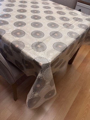 Valerium Elyaflı Pvc Muşamba Desenli Silinebilir Sıvı Geçirmez Masa Örtüsü