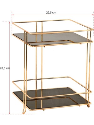 UltraMint Çift Katlı Şeffaf Organizer Sunumluk, Pratik ve Şık Saklama Çözümü