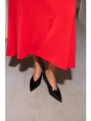 Lutvelizade Topuklu 2603 - Sivri Burun Klasik Siyah Kadın Topuklu