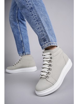 Zapatos SLW206 Ottawa Bağcıklı Süet Erkek Günlük Spor Bot Bt - Gri