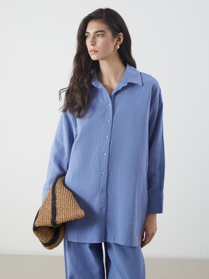 Lc Waikiki Yeni Sezon Oversize Müslin Kadın Gömlek Tunik