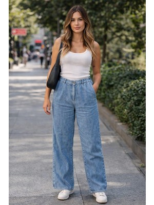 Sısley Bel Arkası Lastıklı 2 Dık Cep Bol  Paca Pantolon