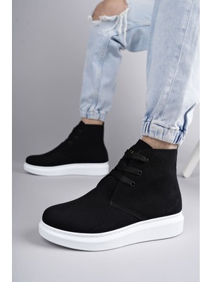 Zapatos SLW207 Oslo Bağcıklı Süet Erkek Günlük Spor Bot Bt - Siyah