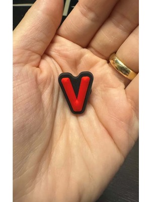 Panda Hediyelik Terlik Süsü/v Harfi