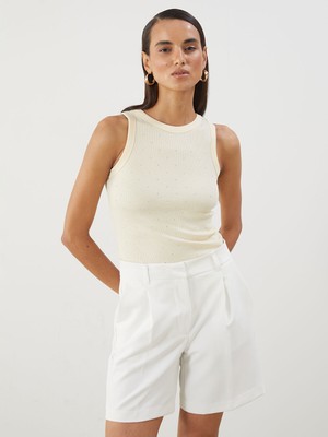 Lc Waikiki Yeni Sezon Bisiklet Yaka Taşlı Kadın Atlet