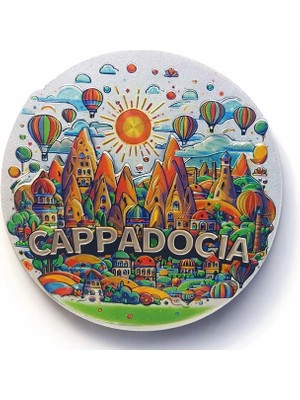 Eco Port Kapadokya Temalı Silikon Buzdolabı Magneti ALK5046