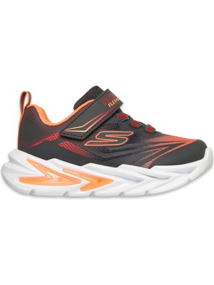 Skechers Flex-Glow Ultra Küçük Erkek Çocuk Gri Işıklı Spor Ayakkabı 400139N Ccrd