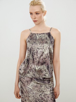 Lc Waikiki Yeni Sezon Halter Yaka Desenli Askılı Bluz