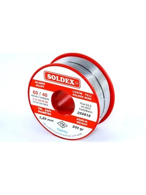 Eco Port 60-40 Lehim Teli 200 gr 0,75 mm - Sn:60 / Pb:40