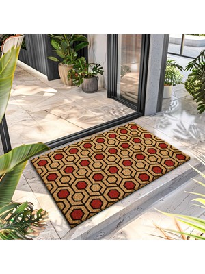 Decovetro Paspas Retro Desenli Kapı Önü Paspası 40 x 60 cm