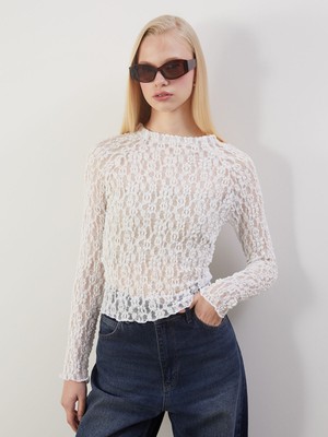 Lc Waikiki Yeni Sezon Bisiklet Yaka Dantelli Kadın Body