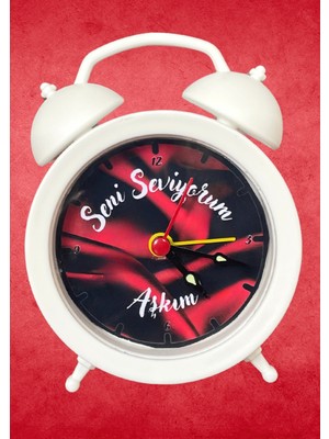 Sevgililer Gününe Özel Hediyelik Alarm Çalar Masa Saati