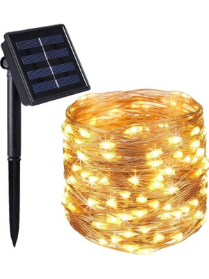 Vice Avm Solar Güneş Enerjili Peri Led 20 Metre Günışığı 8 Mod 200 Led TG-V 7164