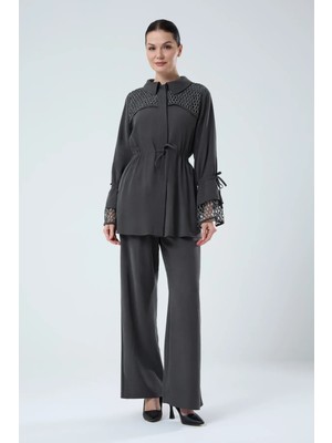 Jupe Kadın Manşet File Detaylı Takım