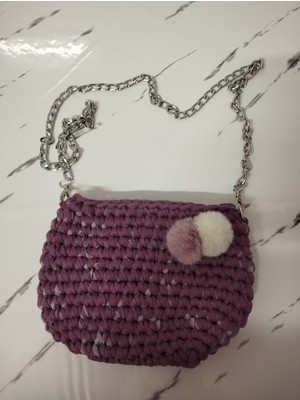 Vela Bohem Gül Kurusu Penye Ip El Örgüsü Zinzirli Omuzçantası