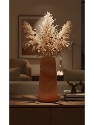 Premium Serisi Büyük Boy Konik Dekoratif Vazo - Şık ve Modern Ev Aksesuarı