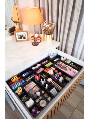 UltraMint 30'lu Modüler Çekmece Içi Düzenleyici Set Makyaj ve Takı Organizatörü