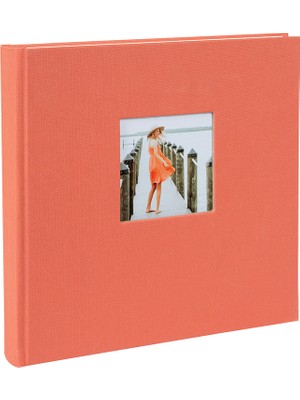 Goldbuch Yapıştırmalı Fotoğraf Albümü – Bella Vista | Keten Kapak | 25X25 cm - Somon