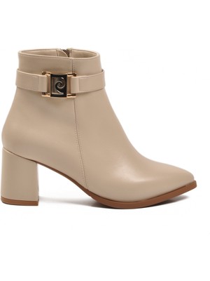 Pierre Cardin Krem Parlak Kadın Bot PC-54975 Z