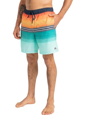 Billabong All Day Htr Stripe Lb Erkek Yeşil Volley Short