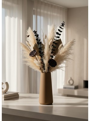 Art-ı Prime Dizayn Mimarlık Premium Serisi Büyük Boy Konik Dekoratif Vazo - Şık ve Modern Ev Aksesuarı