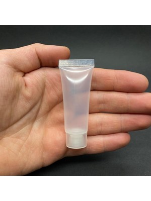 UltraMint 10ML Boş Tüp Seti, Merhem ve Lipgloss Tüpleri, Beyaz Renk, 3'lü