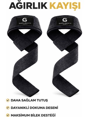 444 Marka Ağırlık Kaldırma Kayışı Wrist Strap Fitness Crossfit Halter Kayışı / Lifting Straps